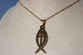 Faith Anchor “Jesus” Fish Necklace