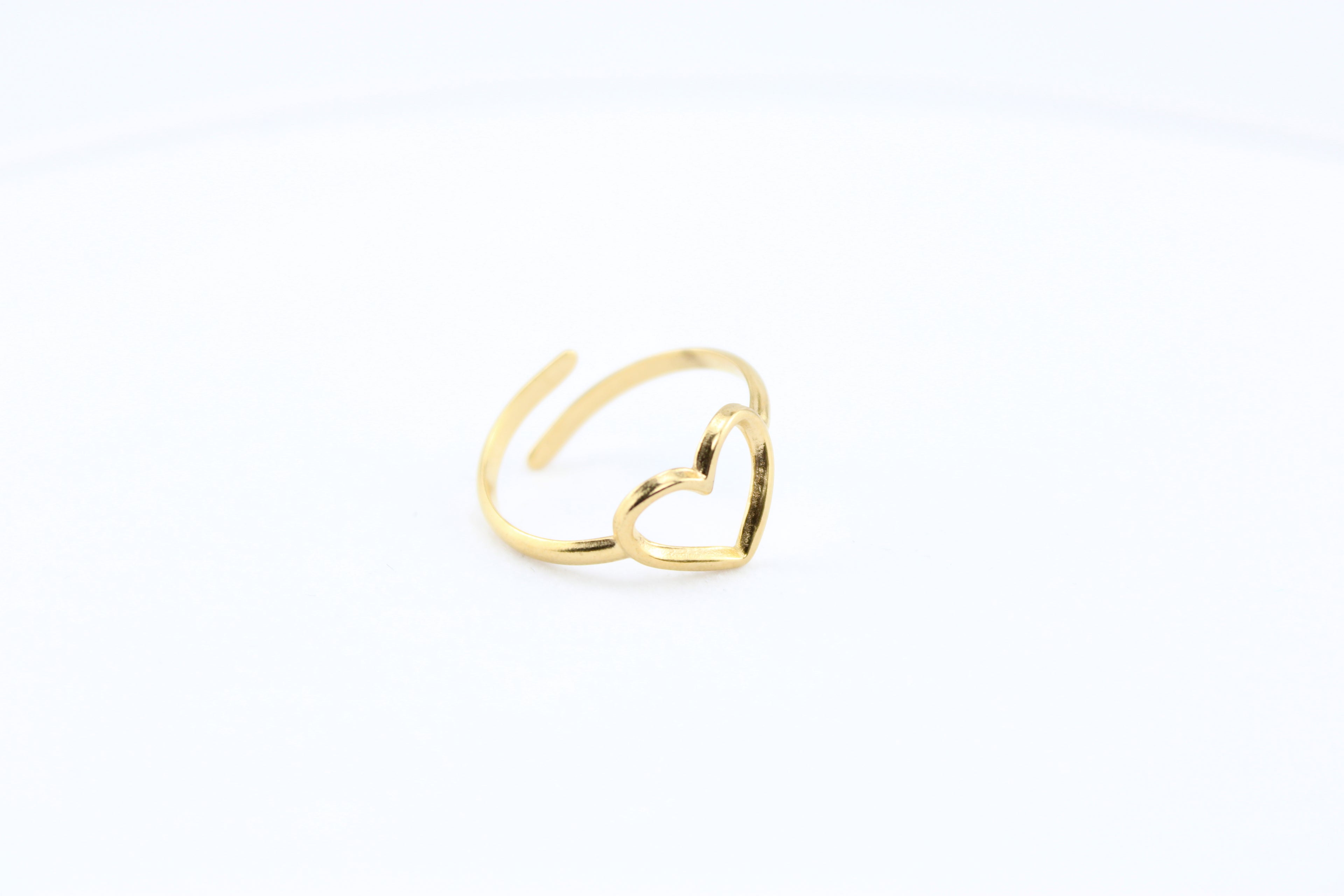 Luxe Glow Heart Adjustable Ring