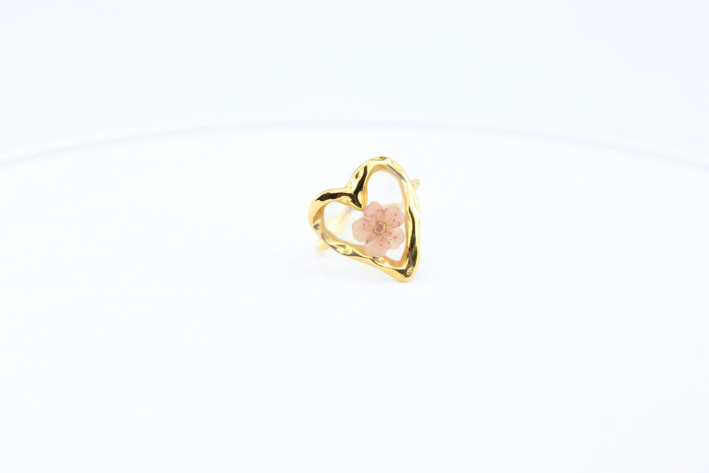 Blush Bloom Heart Ring