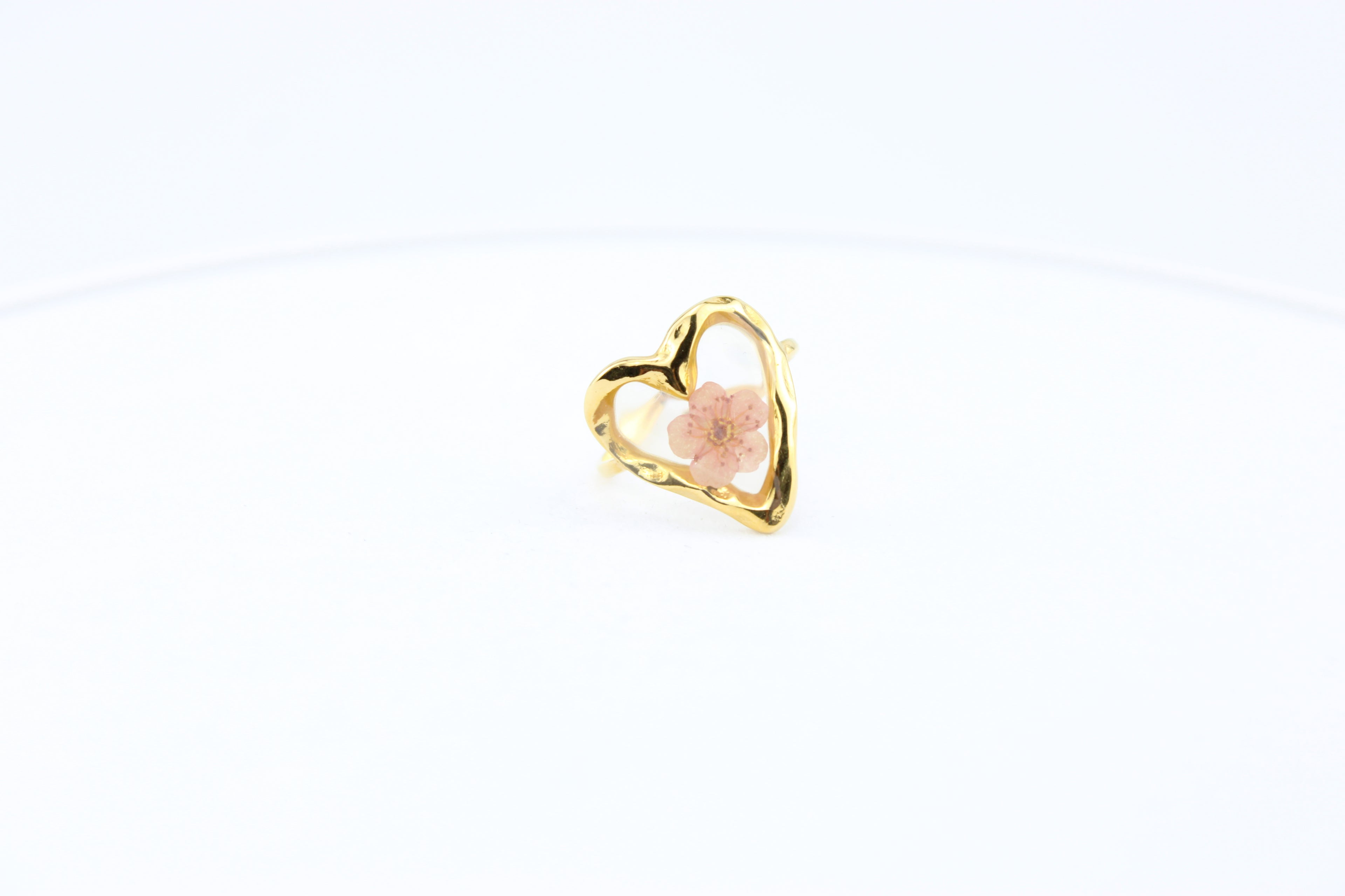 Blush Bloom Heart Ring