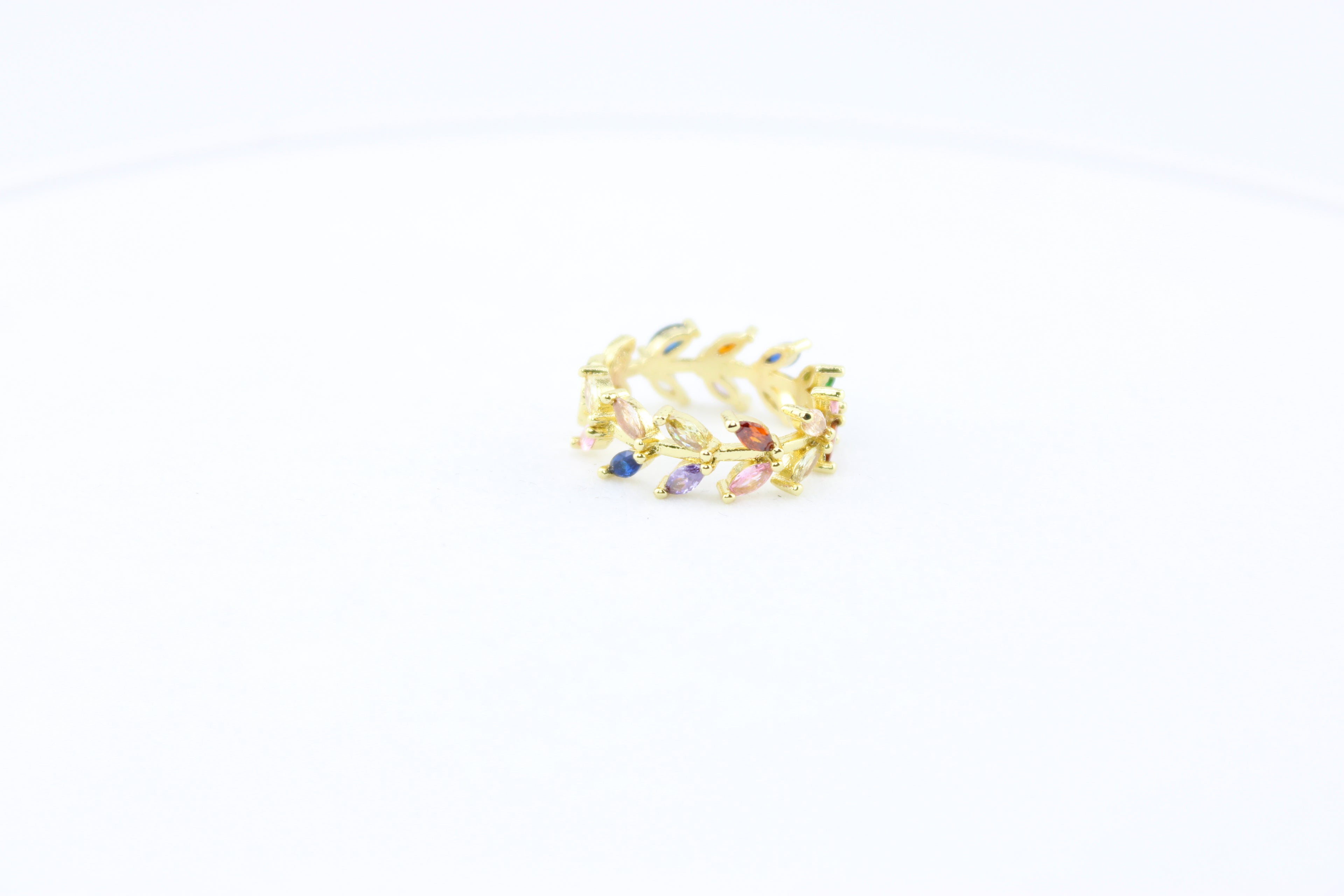 Rainbow Laurel Ring