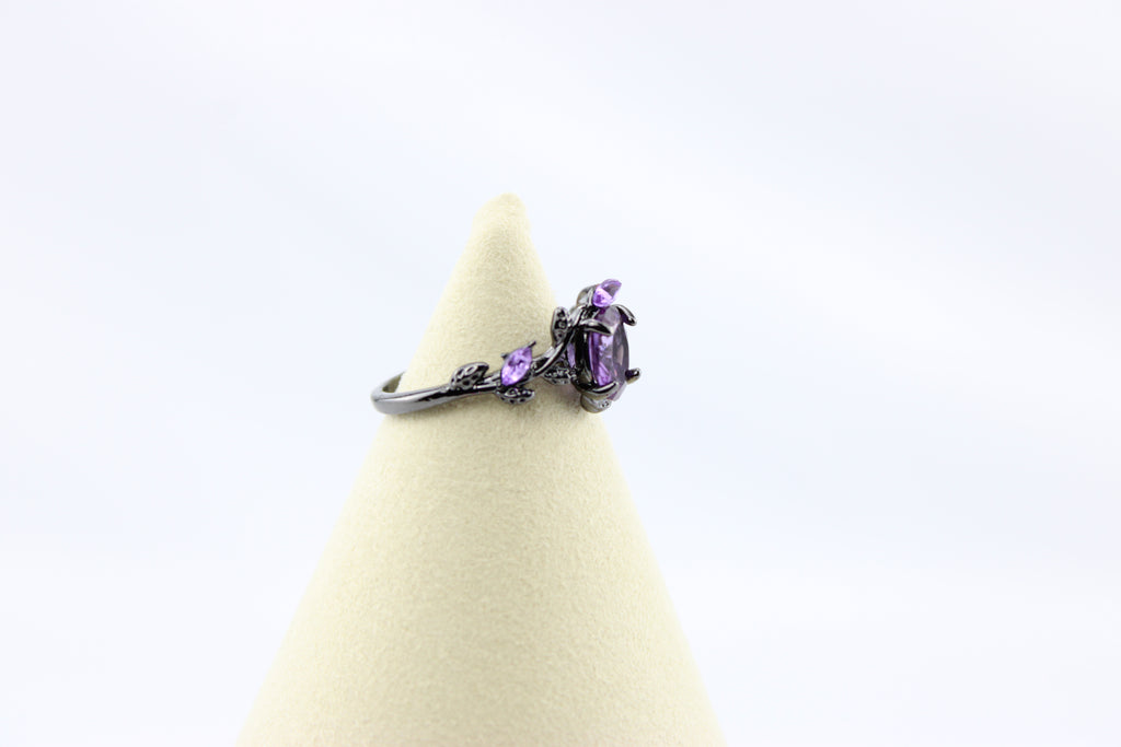 Royal Amethyst Bloom Ring