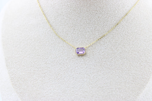 Amethyst Glow Pendant Necklace