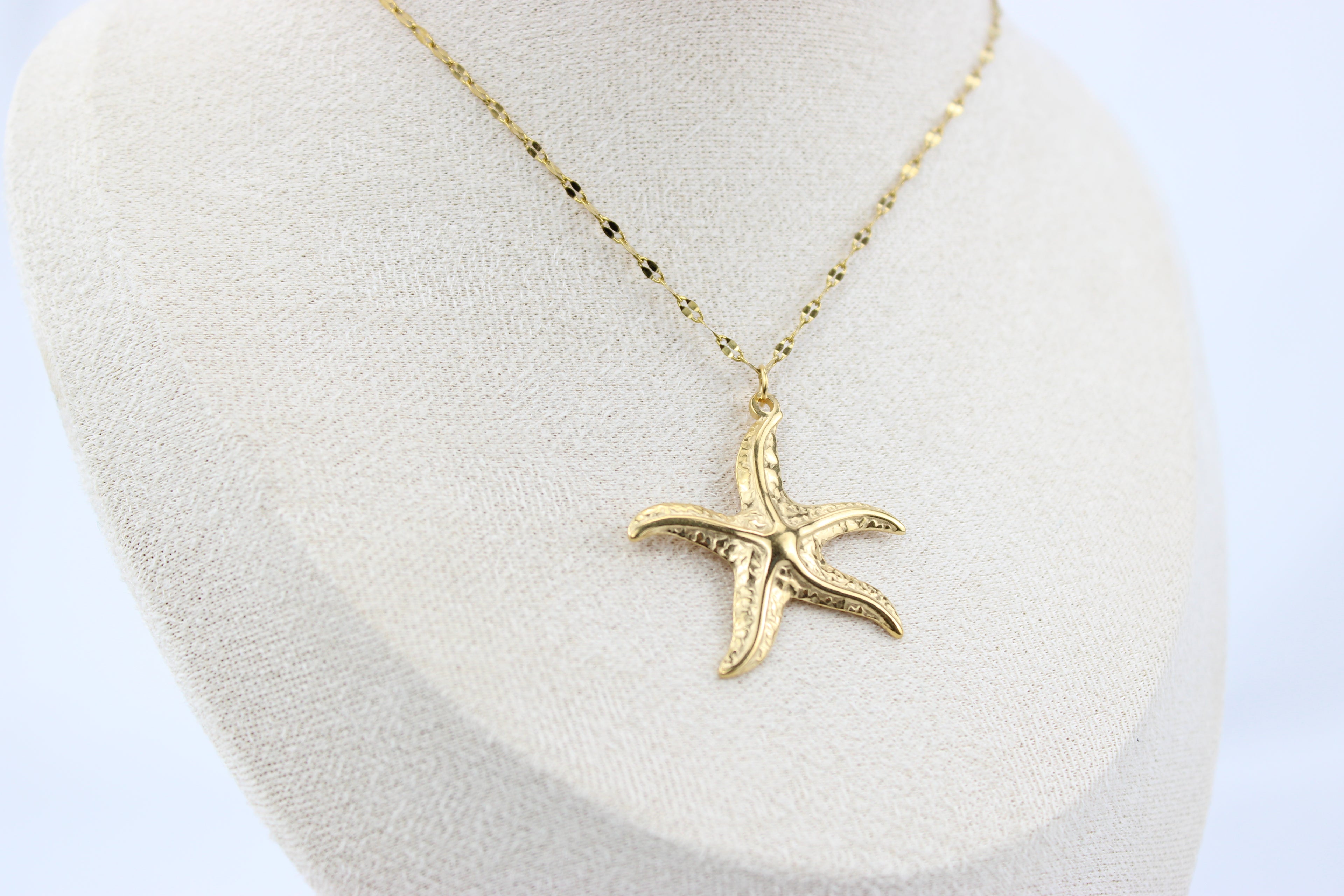 Golden Tide Starfish Necklace