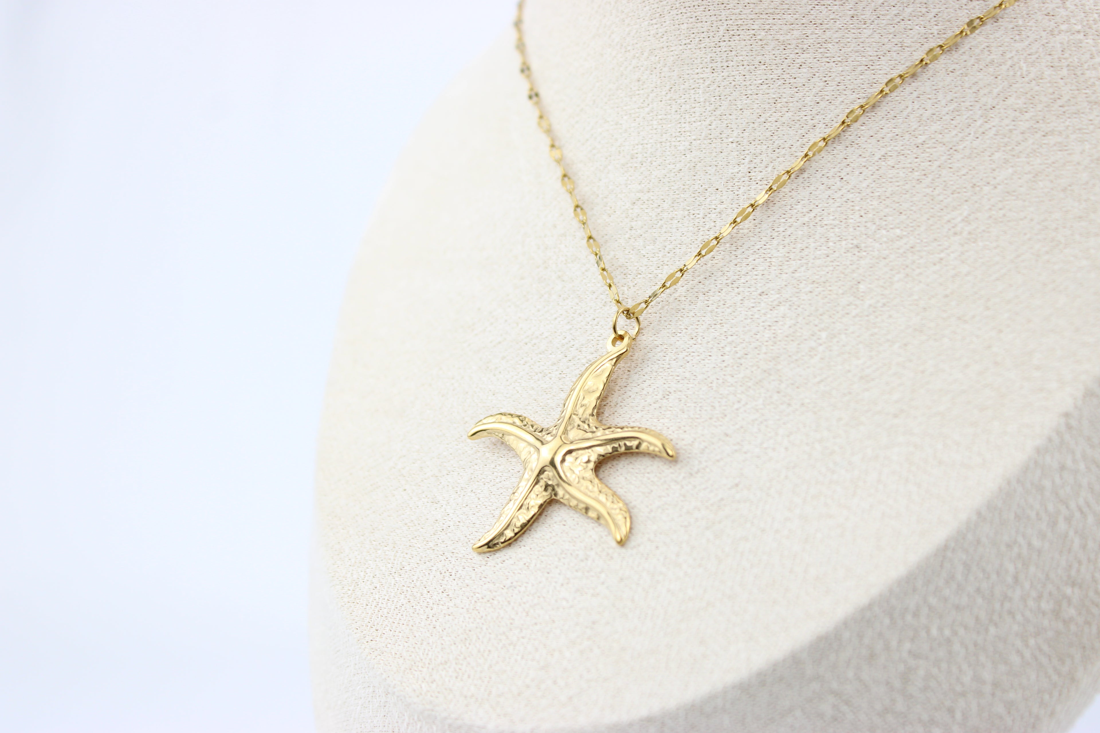 Golden Tide Starfish Necklace