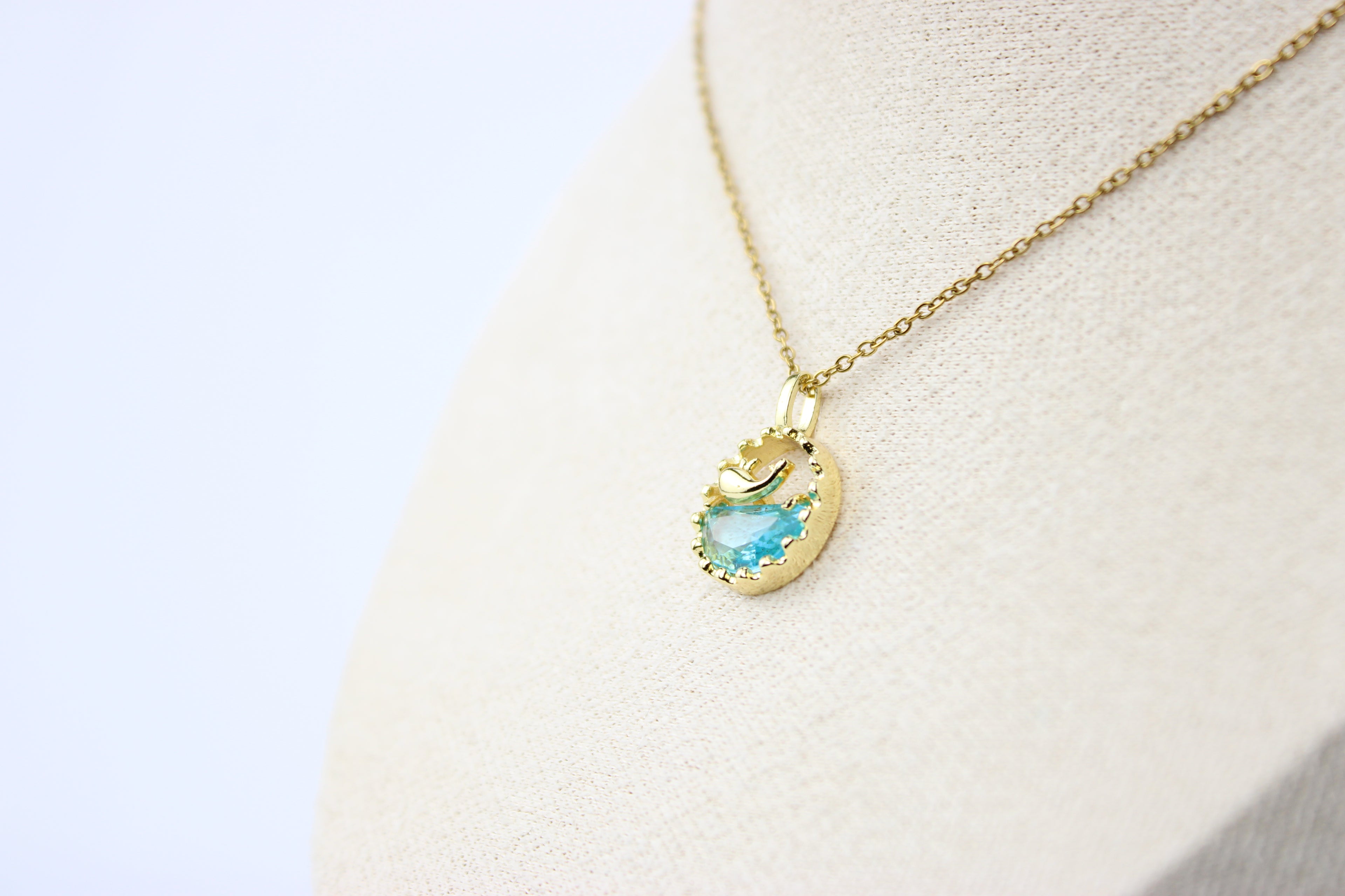 Ocean Serenity Gold Wave Necklace