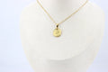 Golden Rose Medallion Necklace