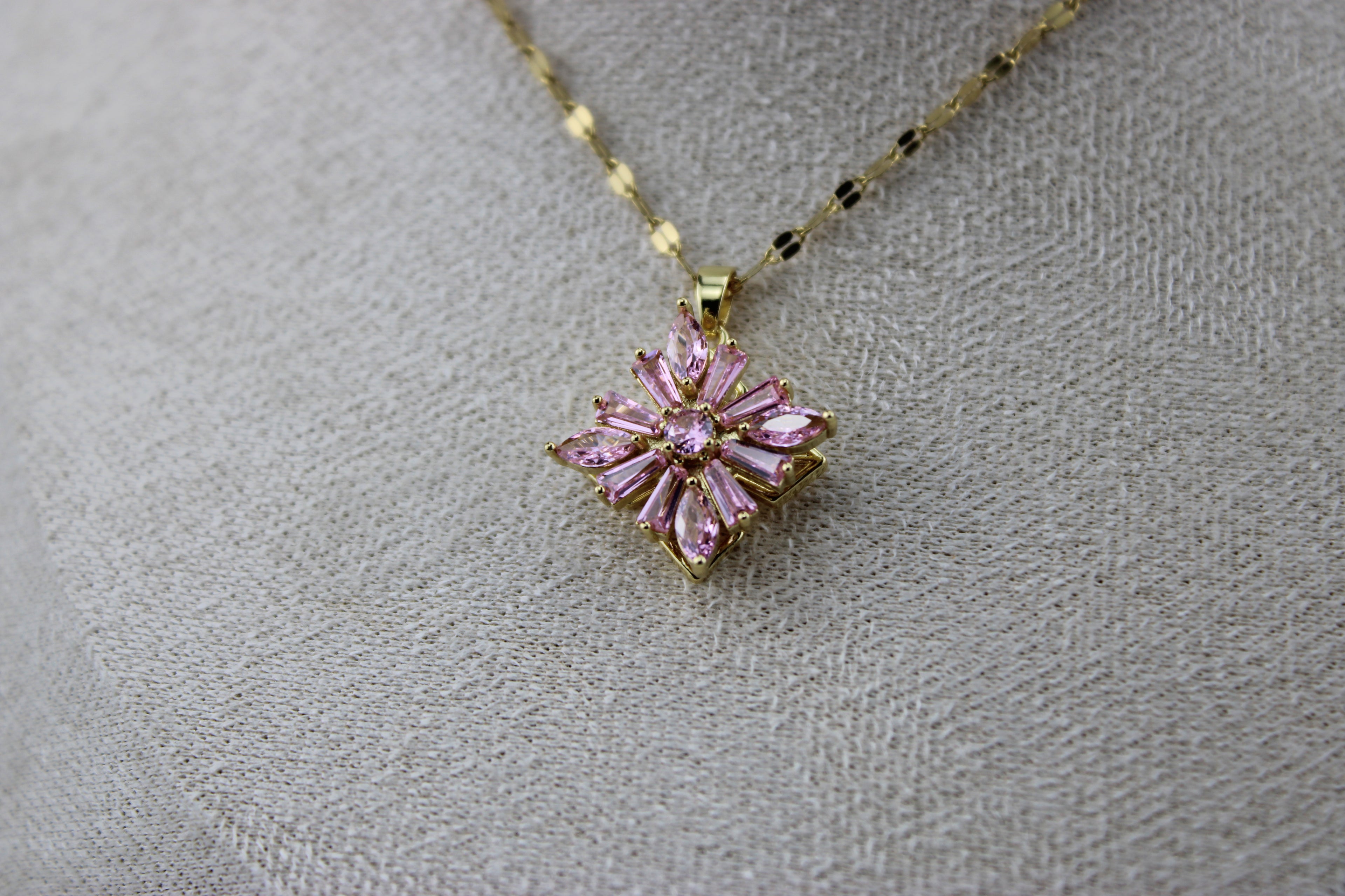 Blush Radiance Bloom Necklace
