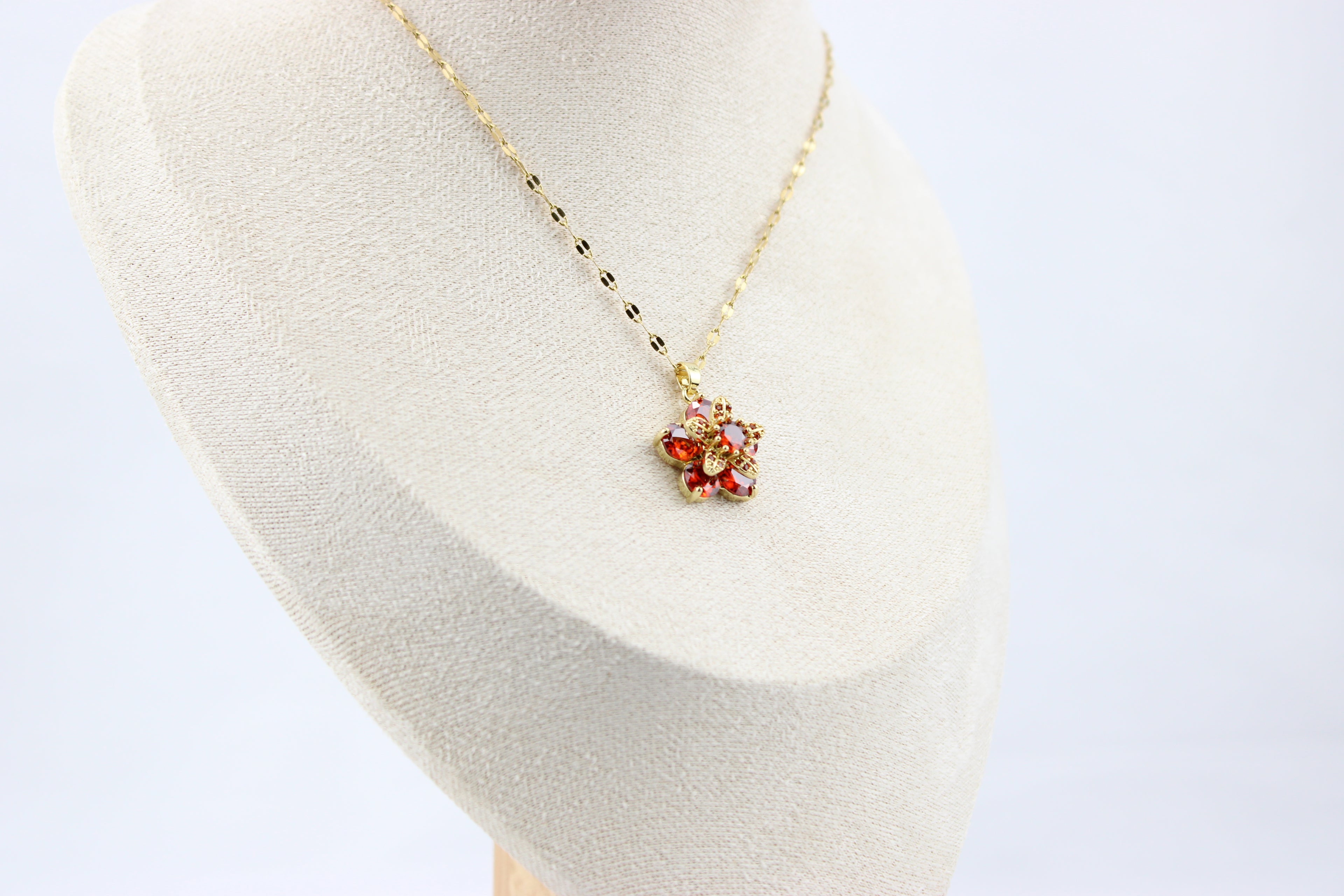 Crimson Blossom Necklace