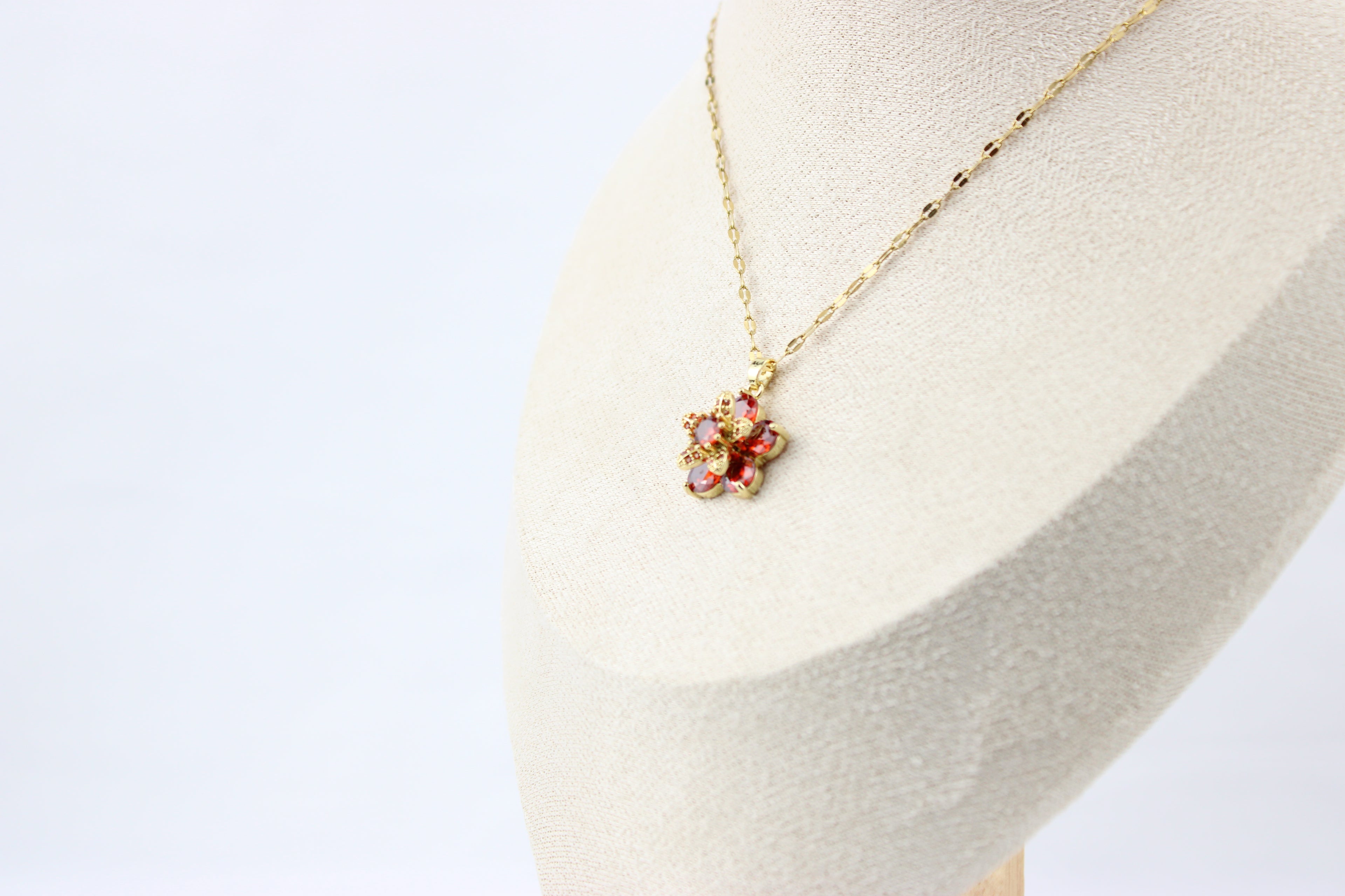 Crimson Blossom Necklace