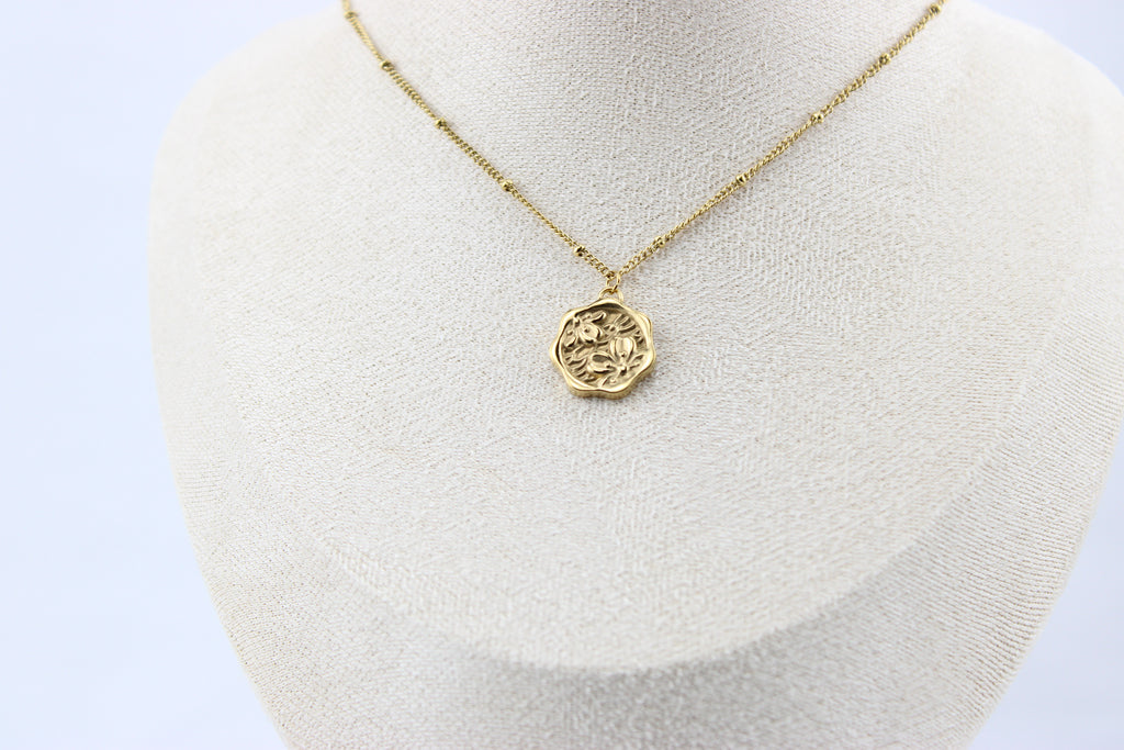 Golden Meadow Locket Necklace