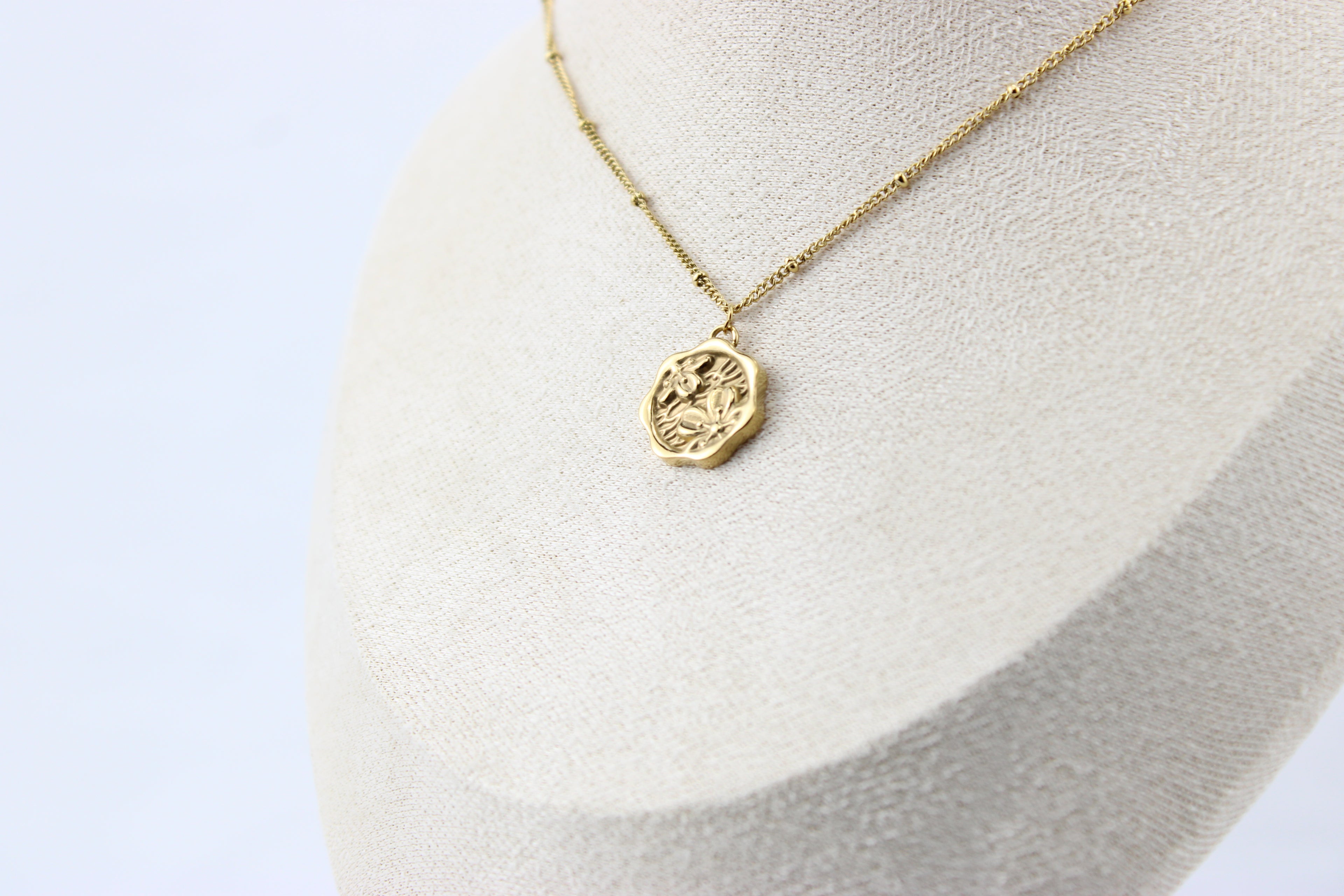Golden Meadow Locket Necklace