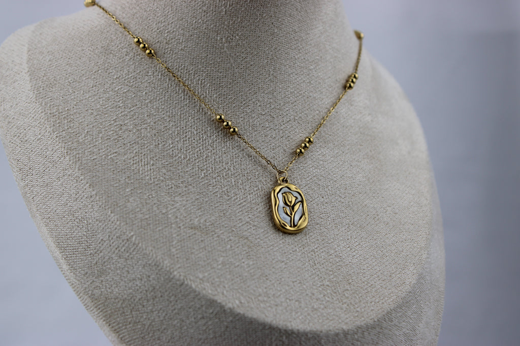 Golden Petal Charm