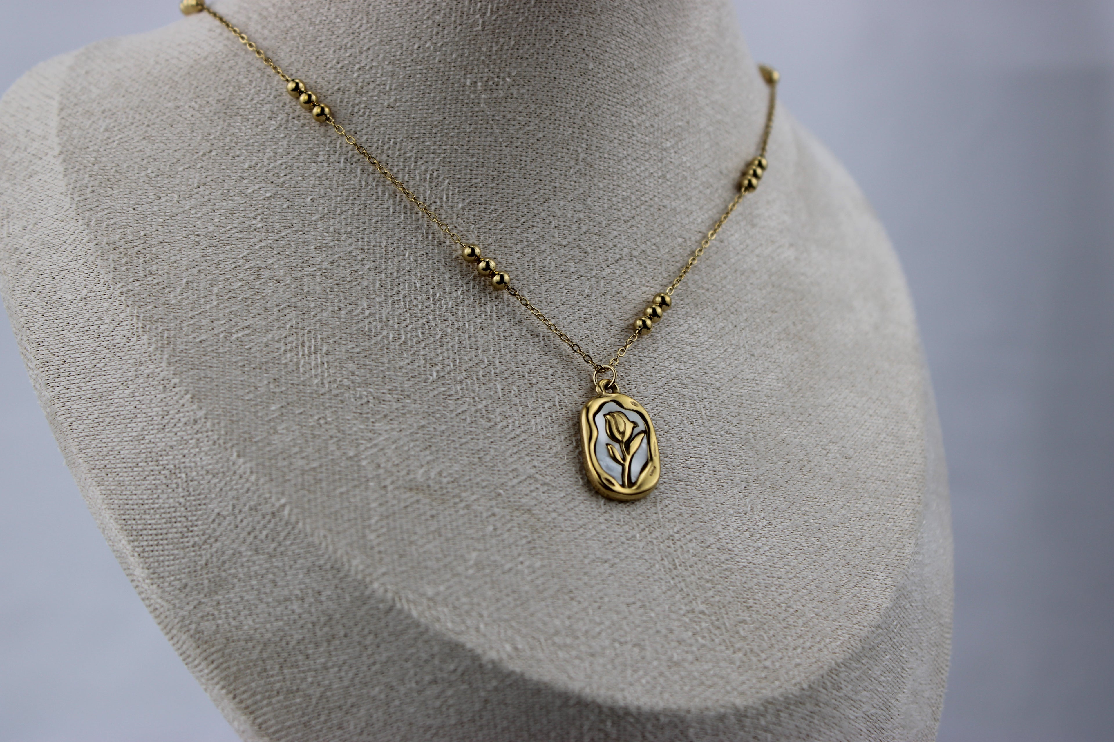 Golden Petal Charm