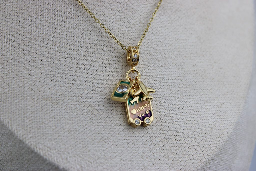 Happy Voyage Charm Necklace