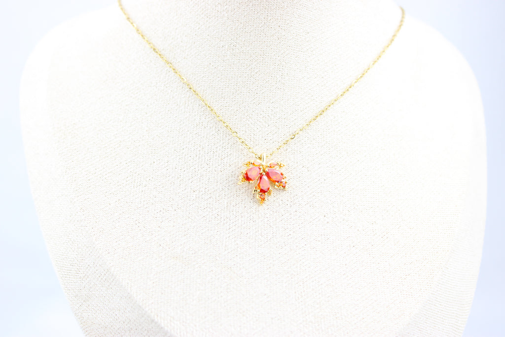 Golden Maple Leaf Necklace