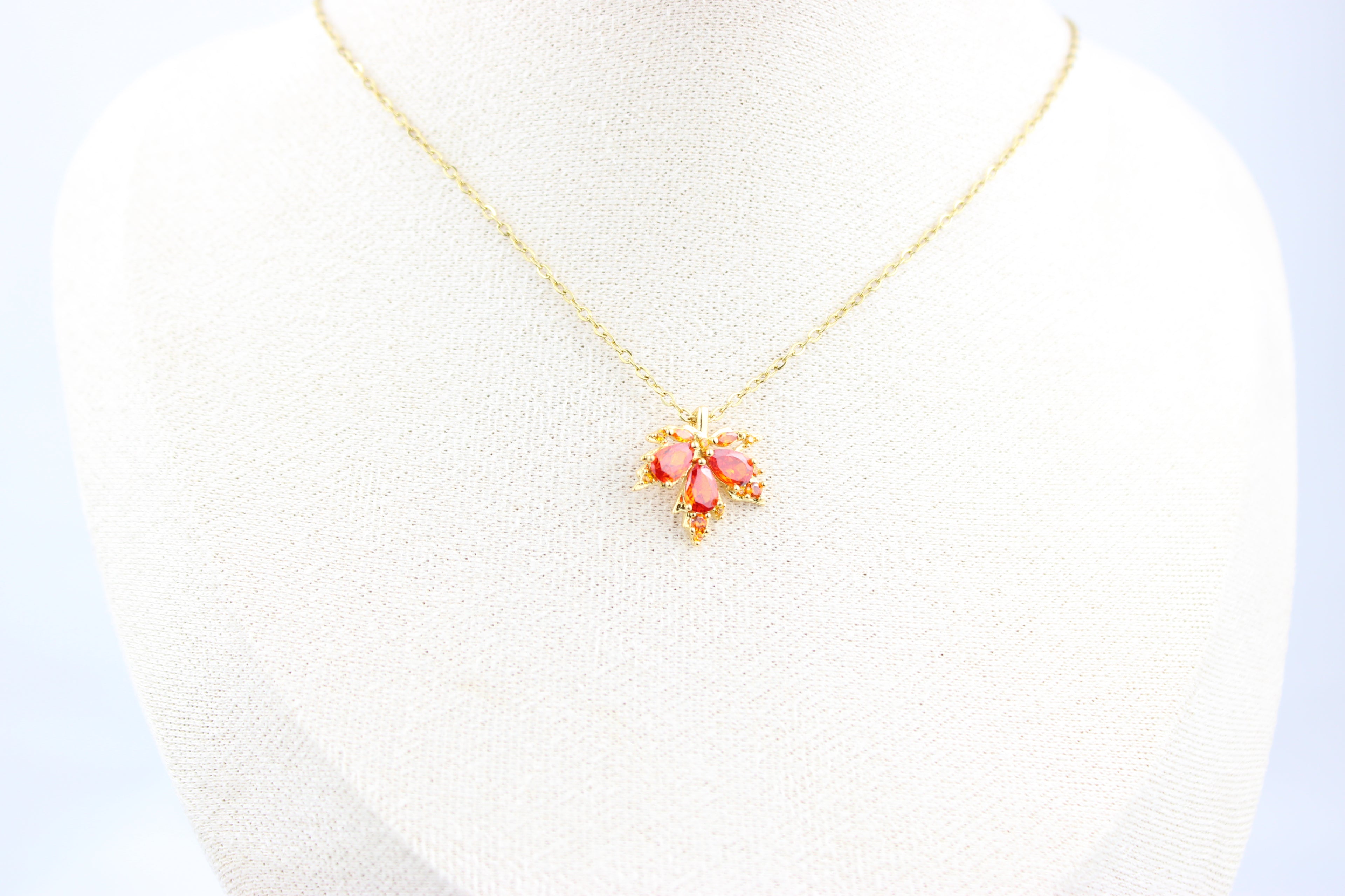 Golden Maple Leaf Necklace