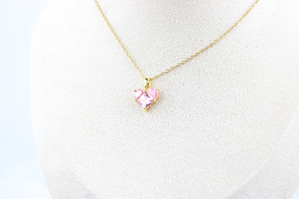 Rosé Heart Necklace