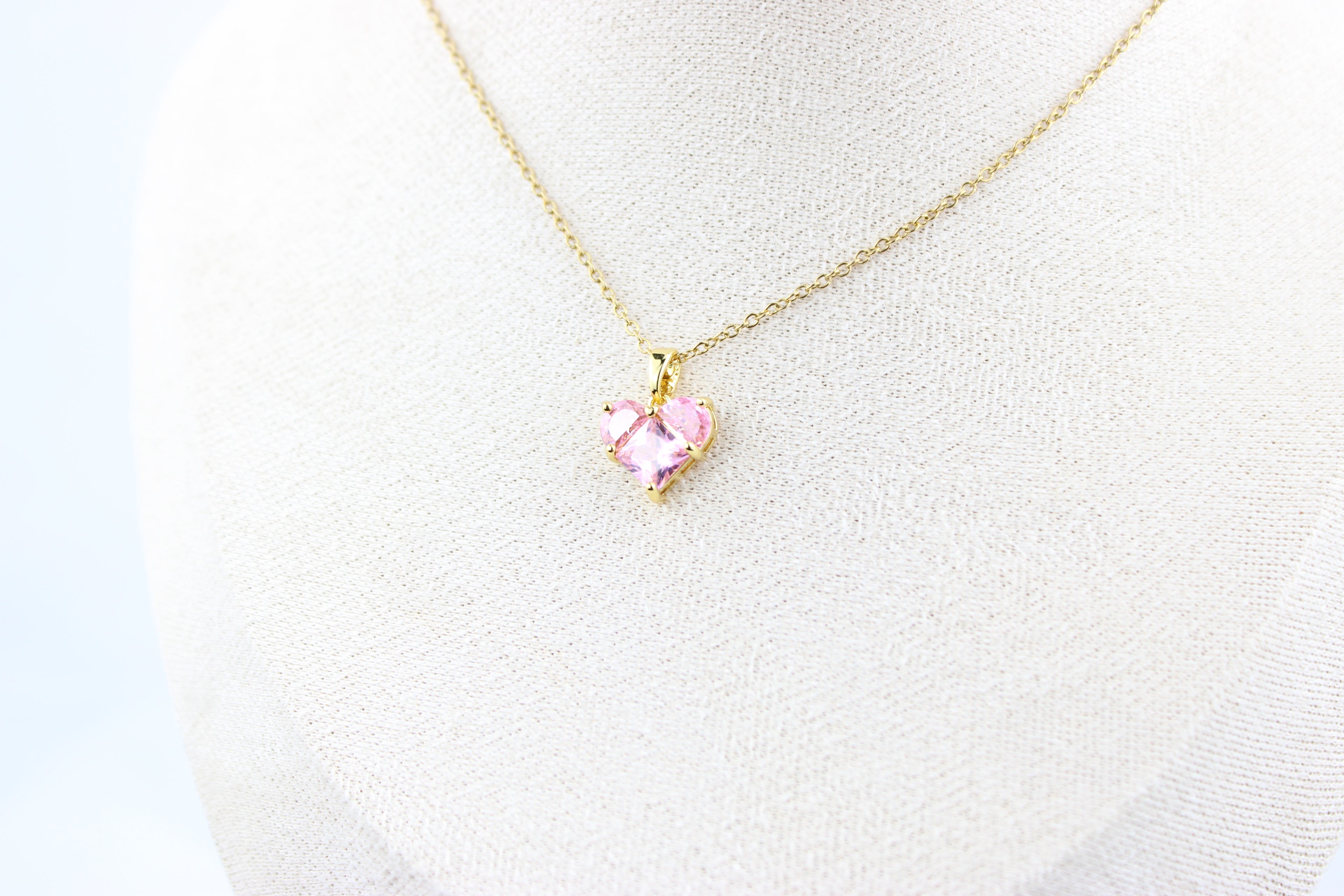 Rosé Heart Necklace