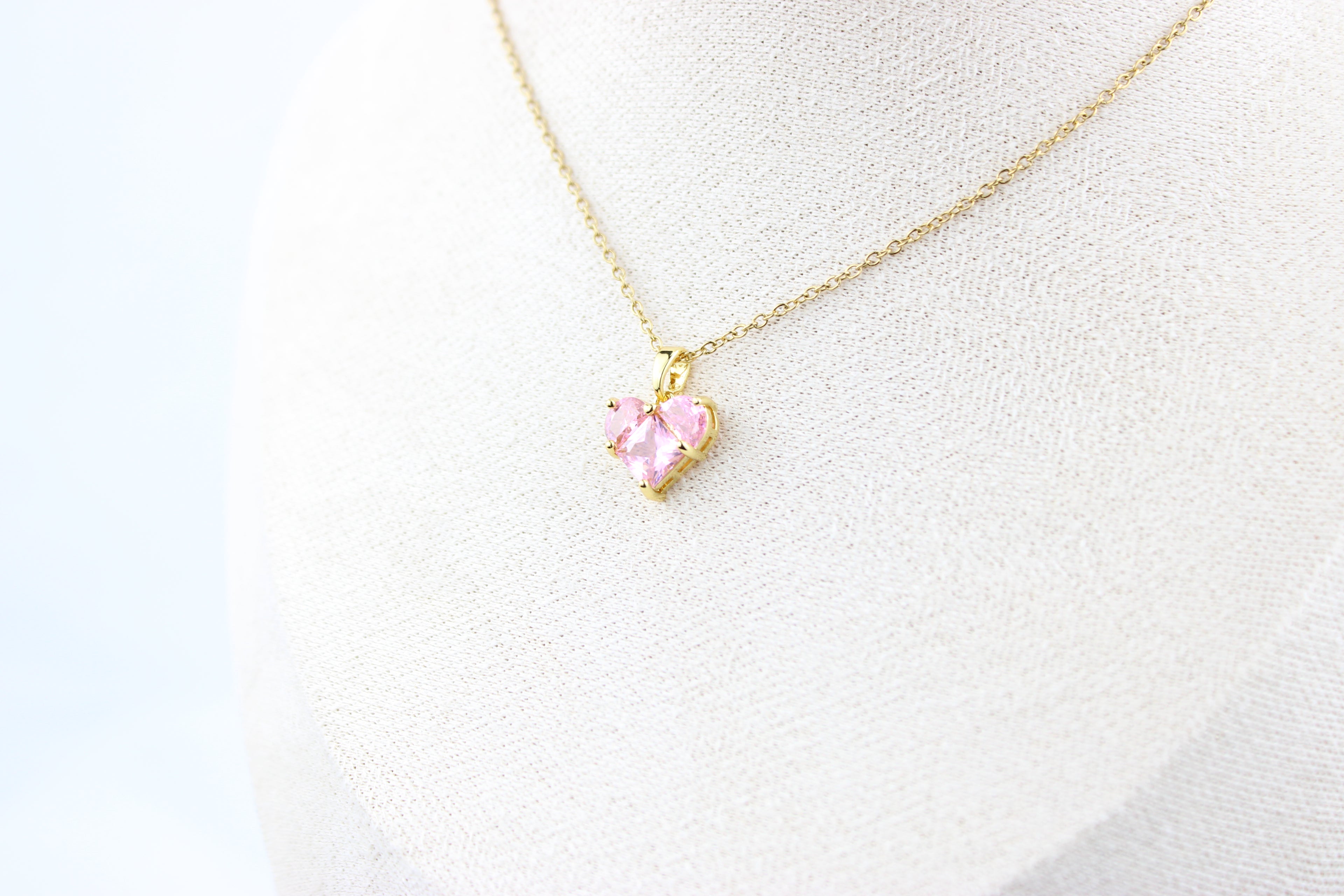 Rosé Heart Necklace