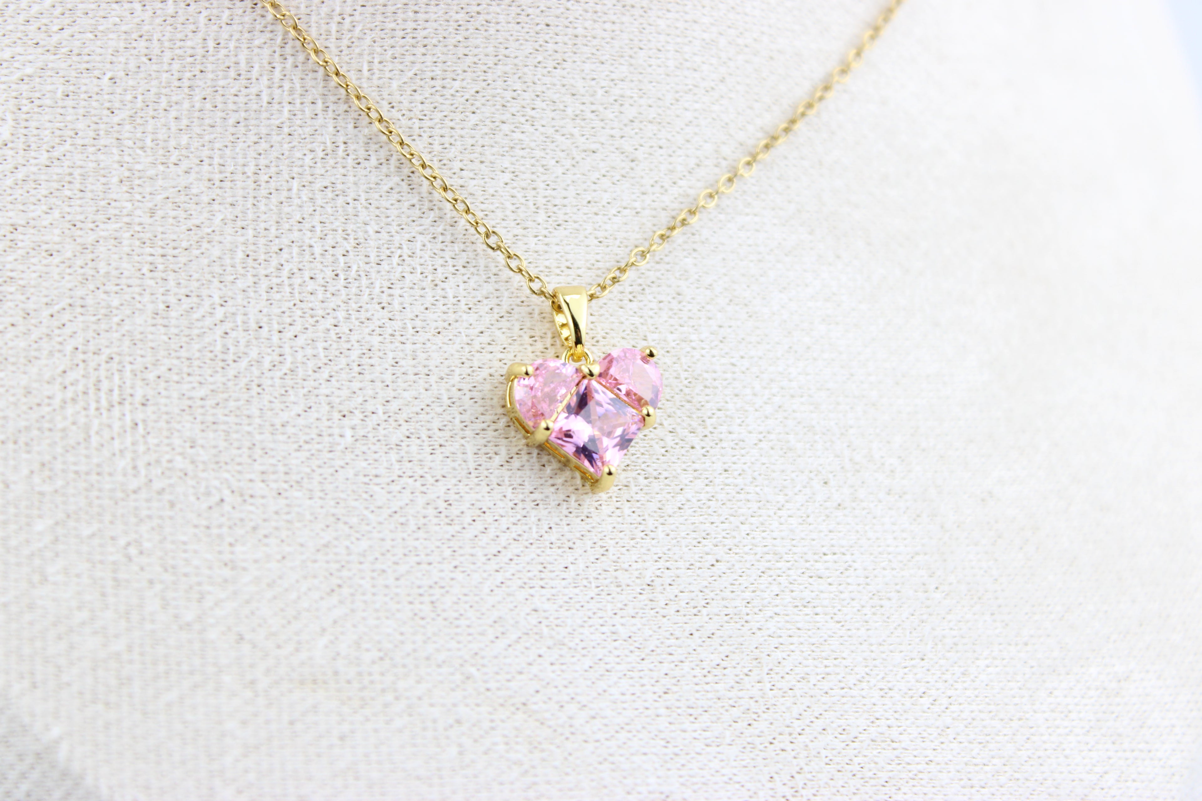 Rosé Heart Necklace