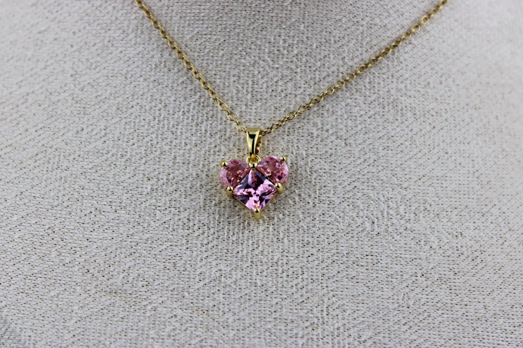 Rosé Heart Necklace