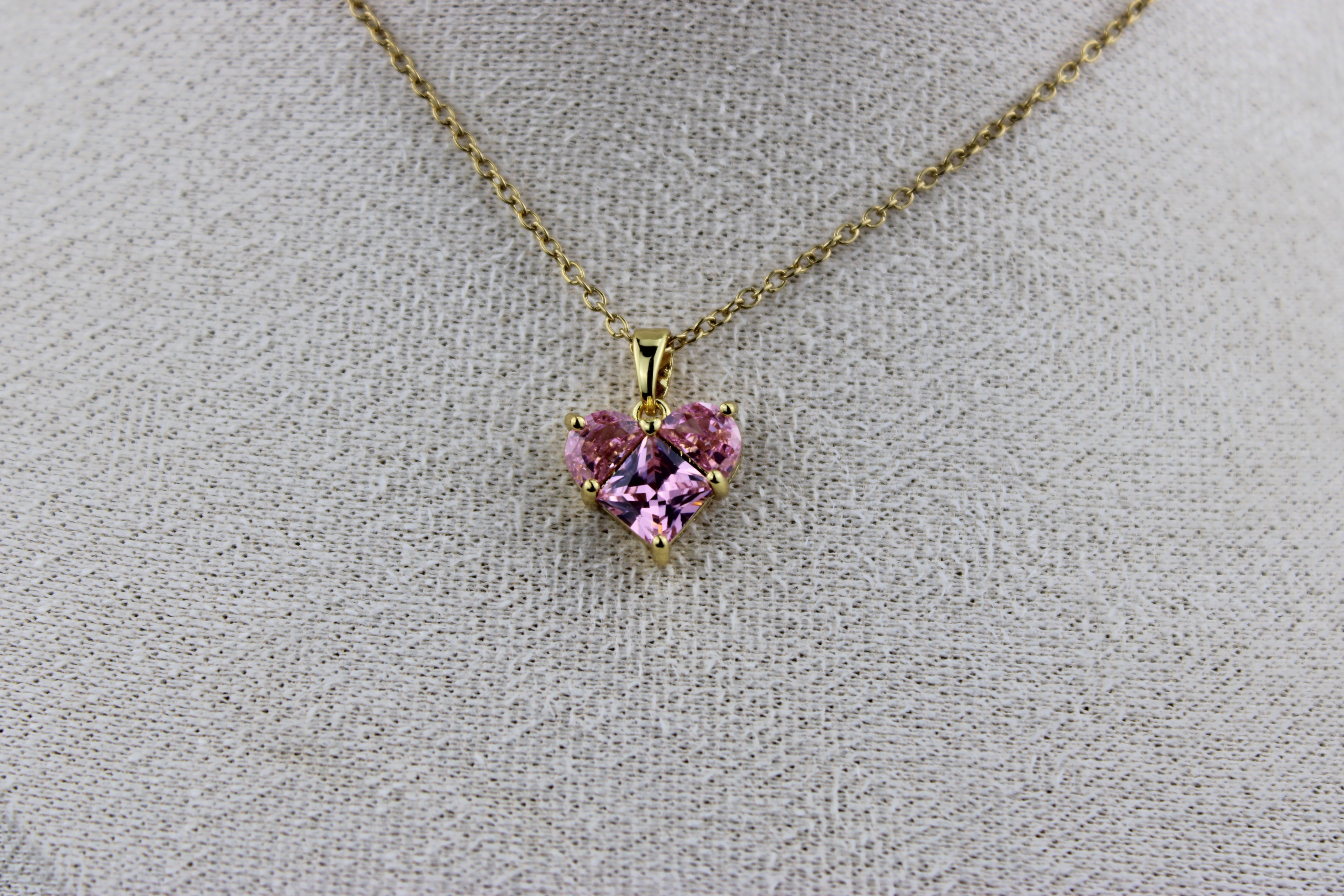 Rosé Heart Necklace