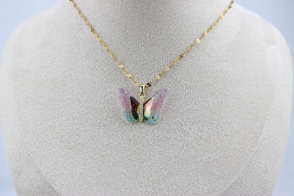 Aurora Butterfly Necklace