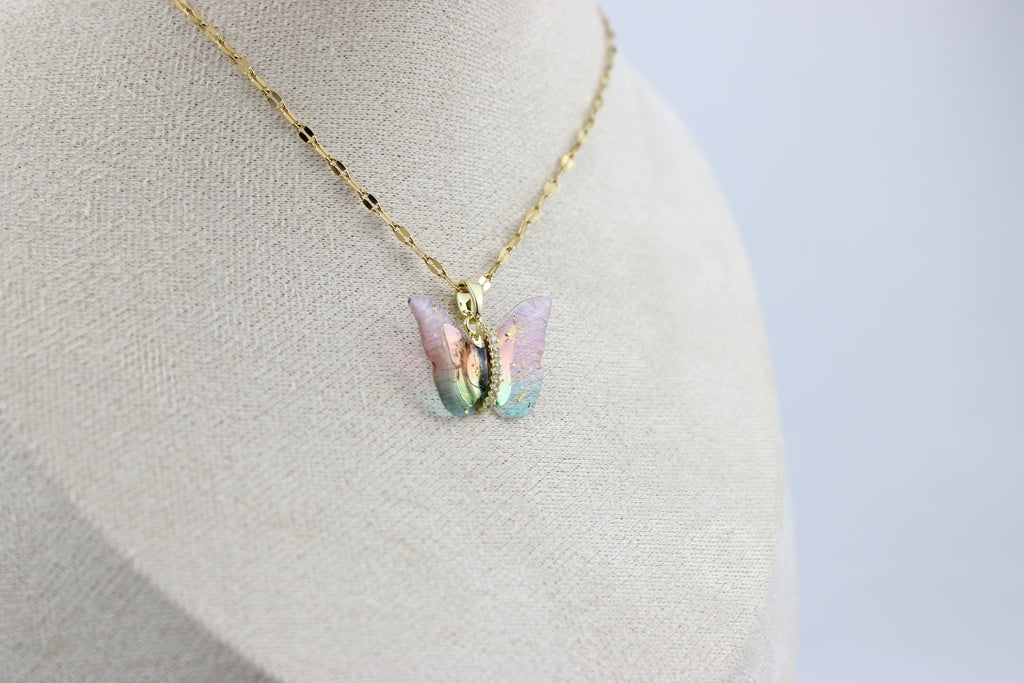 Aurora Butterfly Necklace