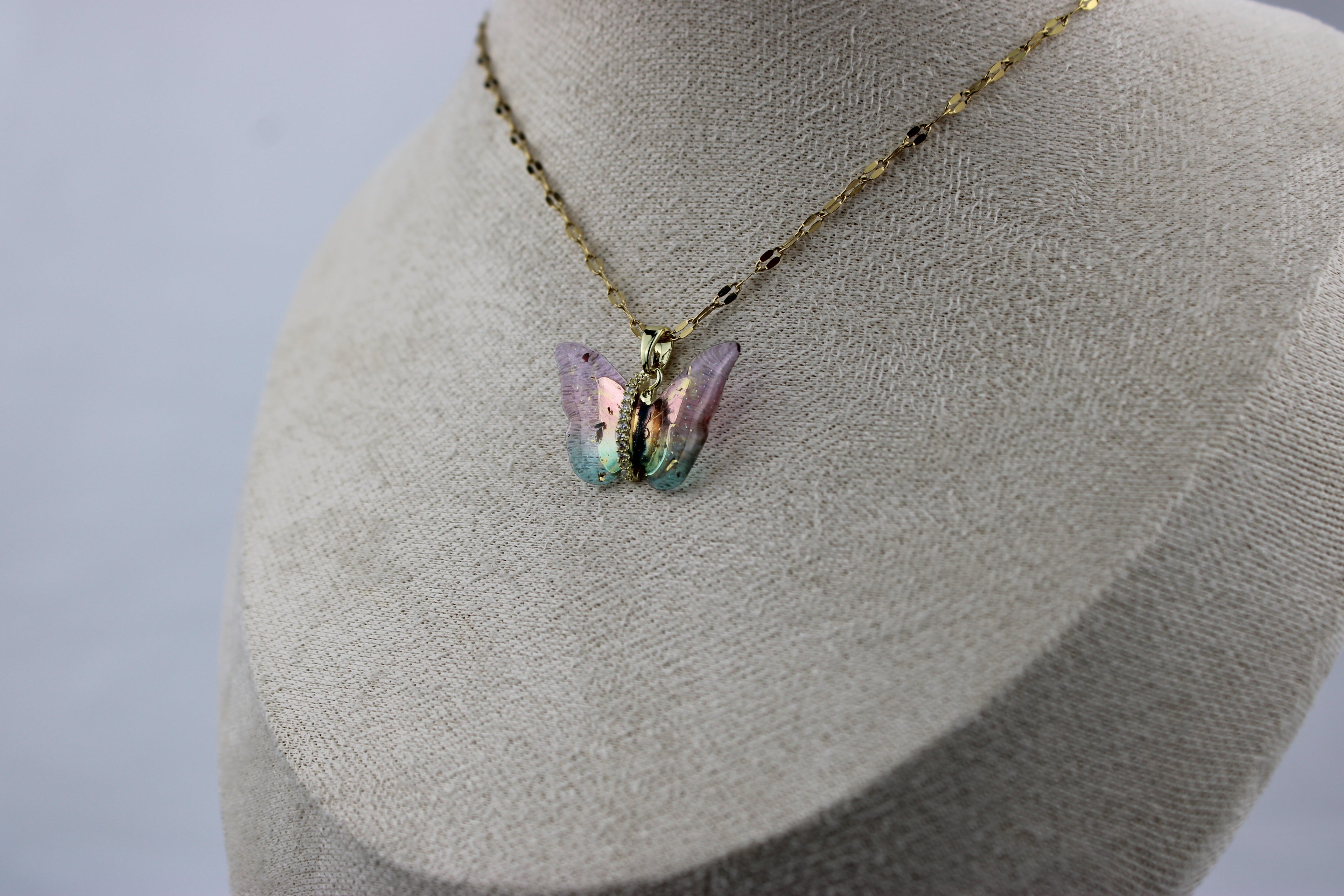 Aurora Butterfly Necklace