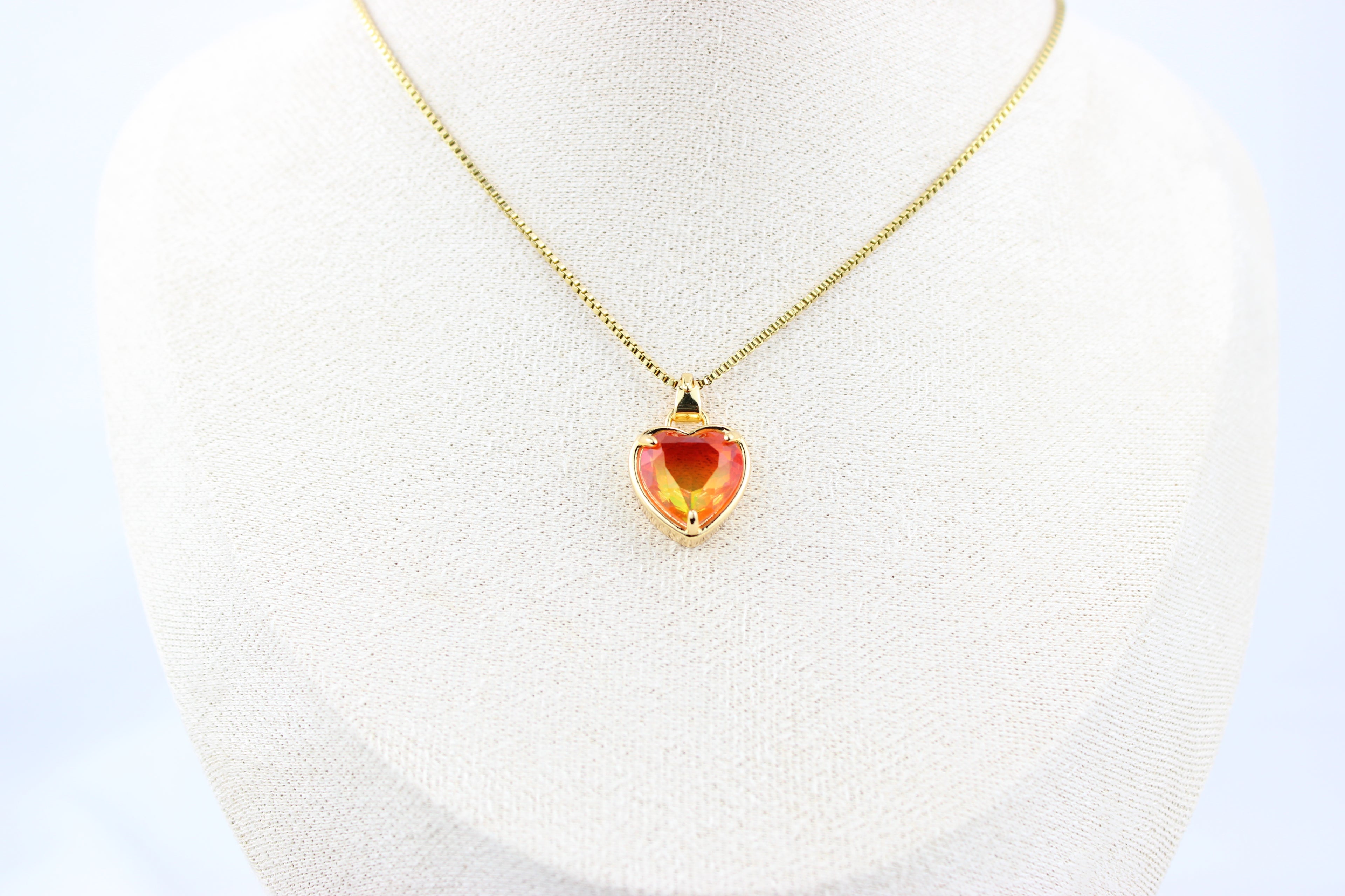 Sunset Heart Necklace