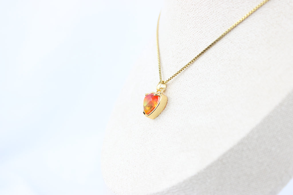 Sunset Heart Necklace