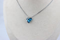 Midnight Ocean Heart Necklace